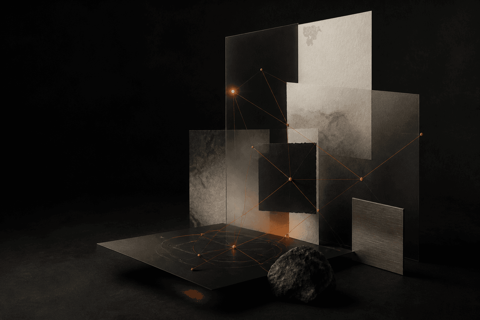 Abstrakt visualisering af SEO-strategi
